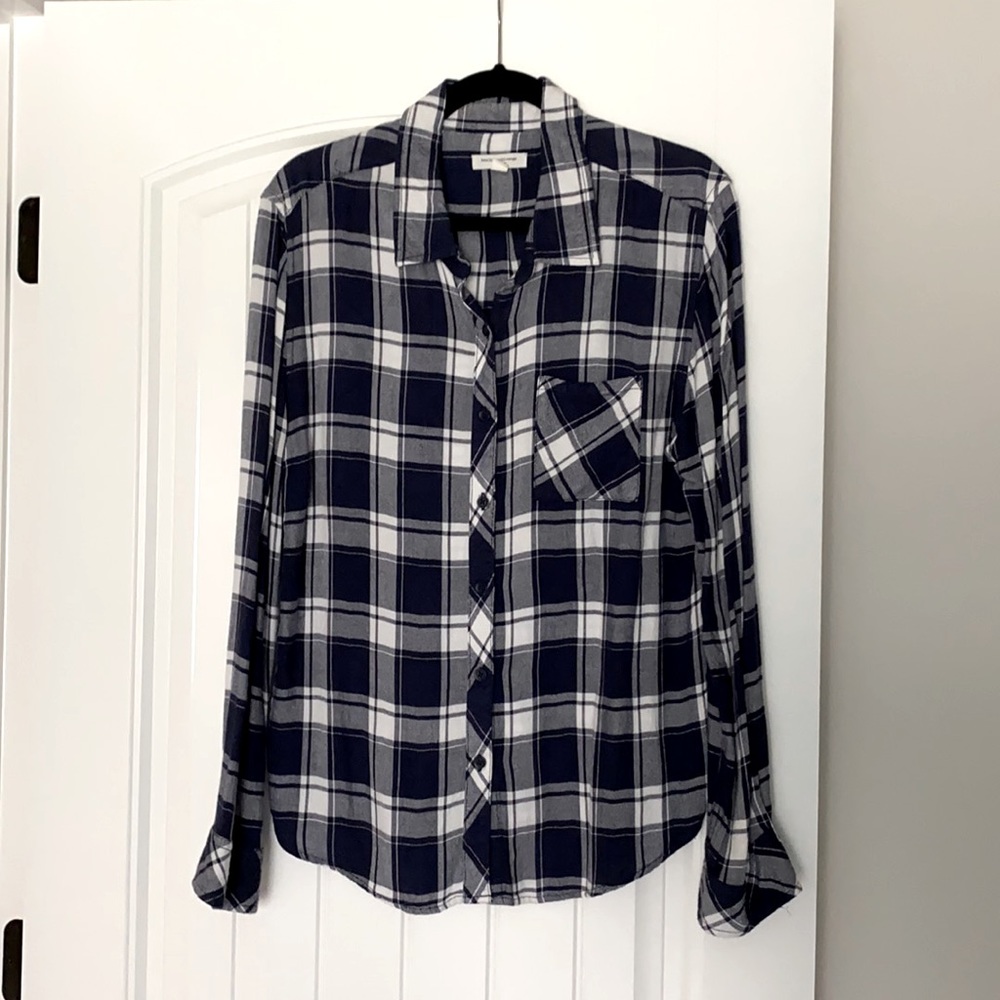 Blue and White Flannel